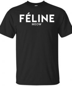 Feline Meow Mens Womens T-Shirt
