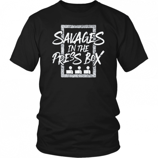 Buy New York Yankees Savages In The Press Box T-Shirt