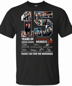 Thank You For The Memories Criminal Minds 15 Years T-Shirt