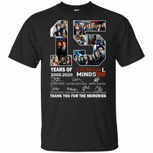 Thank You For The Memories Criminal Minds 15 Years T-Shirt