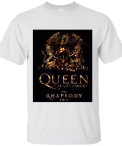 Queen Official Classic Crest Logo White Tee Shirt