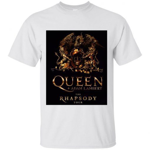 Queen Official Classic Crest Logo White Tee Shirt