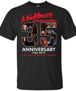 35 Years Anniversary A Nightmare On Elm Street Jason Voorhees Halloween T-Shirt