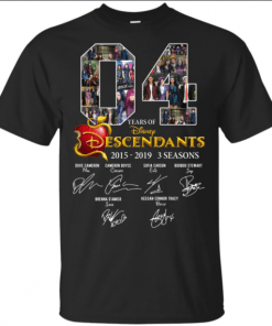 4 Years Of Descendants Disney Signature Anniversary T-Shirt