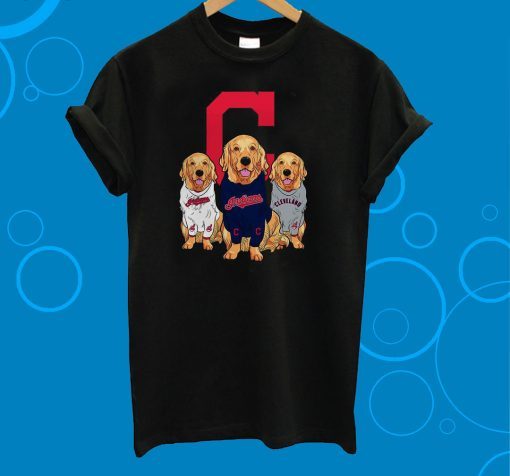 Golden Retriever Cleveland Indians T-Shirt