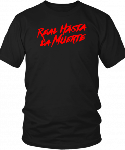 Anuel aa merch real hasta la muerte brrrrrrr tee black red T-Shirt