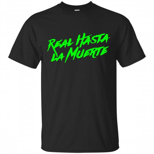 Anuel aa merch black neon green real hasta la muerte tee Shirt