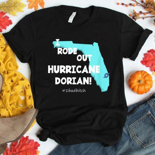 I Rode Out Hurricane Dorian t shirt. Survived Dorian T-Shirt.
