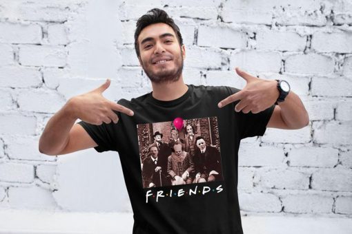 Friends Spooky Clown Jason Squad Halloween Horror Shirt