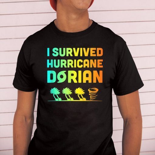 Hurricane Detroy Shirt Dorian I Survived Hurricane Dorian T-shirt