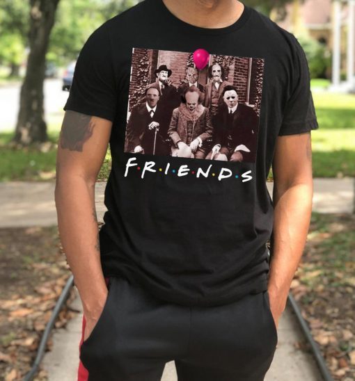 Friends IT Spooky Clown Jason Squad Horror Shirt