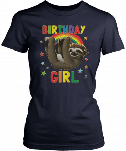 1567077461 Birthday Girl Sloth T-Shirt