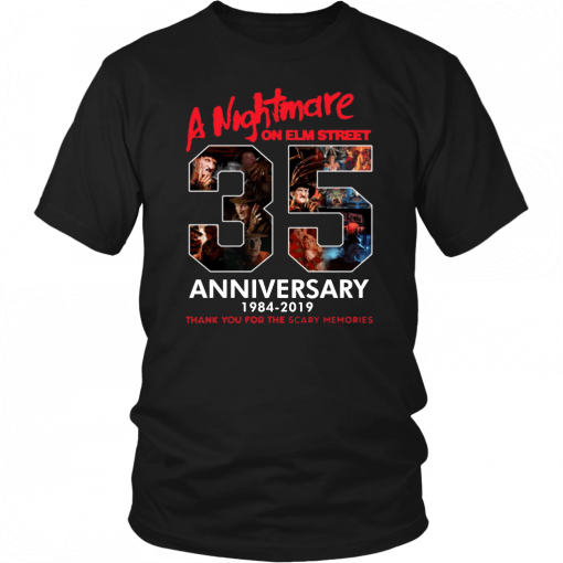 35 Years Anniversary A Nightmare On Elm Street Jason Voorhees Halloween T-Shirt