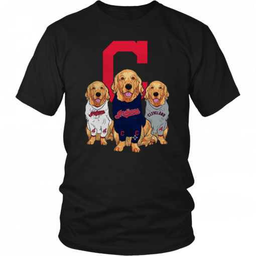 Golden Retriever Cleveland Indians T-Shirt