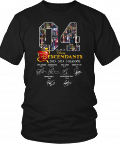 4 Years Of Descendants Disney Signature Anniversary T-Shirt