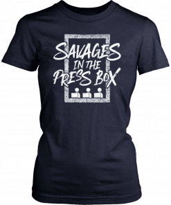 Savages In The Press Box Baseball Shirt