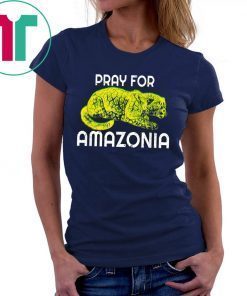 Pray For Amazonia Jaguar Ghost of Brazilian Rainforest T-Shirt