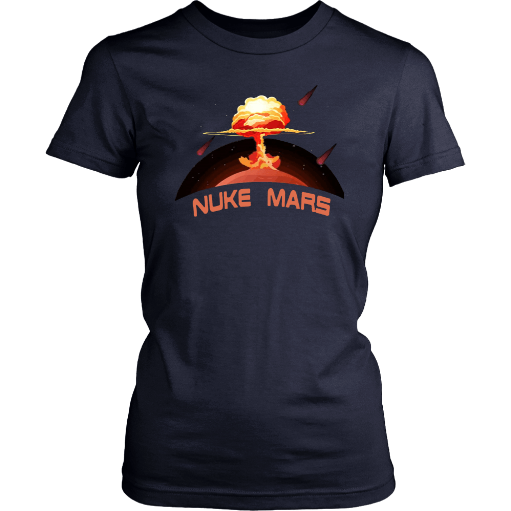 elon musk nuke mars t shirt