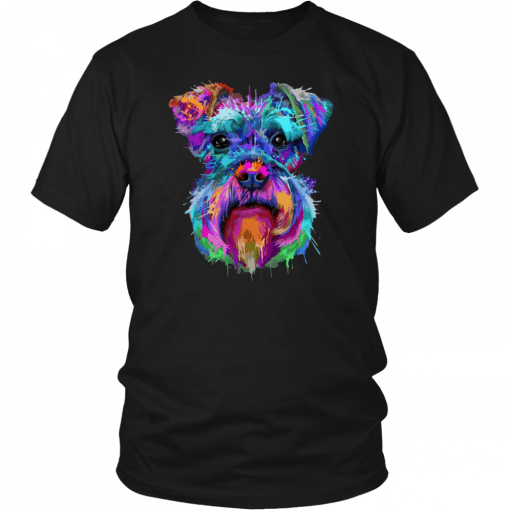 Schnauzer art splash Unisex T-Shirt