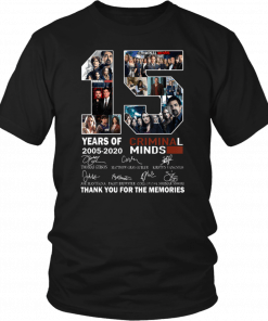 Thank You For The Memories Criminal Minds 15 Years T-Shirt