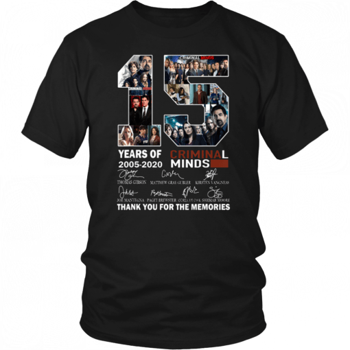 Thank You For The Memories Criminal Minds 15 Years T-Shirt