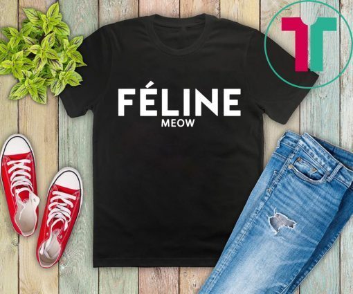 Feline Meow Mens Womens T-Shirt