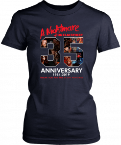 35 Years Anniversary A Nightmare On Elm Street Jason Voorhees Halloween T-Shirt