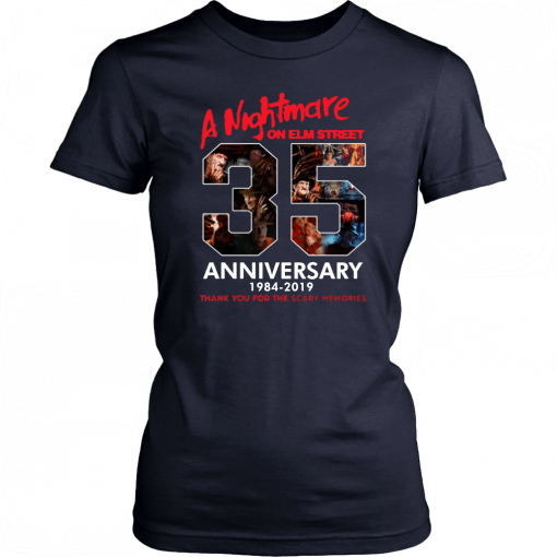 35 Years Anniversary A Nightmare On Elm Street Jason Voorhees Halloween T-Shirt