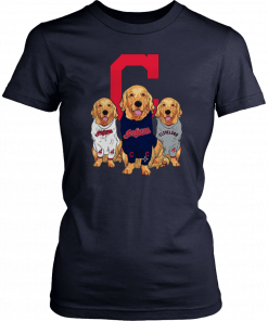 Golden Retriever Cleveland Indians T-Shirt