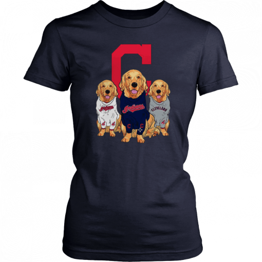 Golden Retriever Cleveland Indians T-Shirt