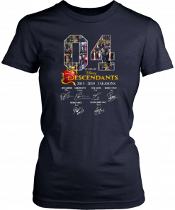 4 Years Of Descendants Disney Signature Anniversary T-Shirt