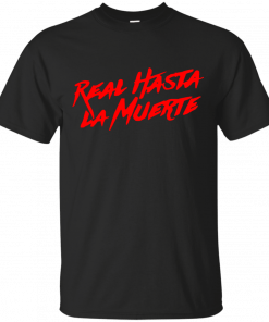 Anuel aa merch real hasta la muerte brrrrrrr tee black red T-Shirt