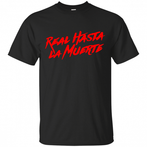 Anuel aa merch real hasta la muerte brrrrrrr tee black red T-Shirt