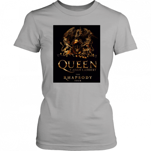 Queen Official Classic Crest Logo White Tee Shirt