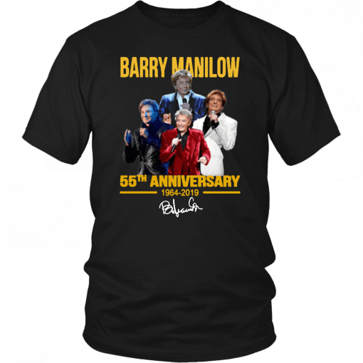 Barry manilow 55th anniversary 1964-2019 signature T-Shirt