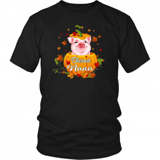 Blessed Nana Pig Pumpkin Halloween T-Shirt