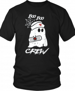 Boo Boo Crew Nurse Ghost Funny Halloween Costume T-Shirt