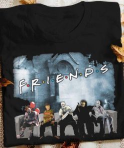 Buy Friends IT Spooky Clown Jason Squad Halloween Horror Funny Halloween Scary Costume T-Shirt