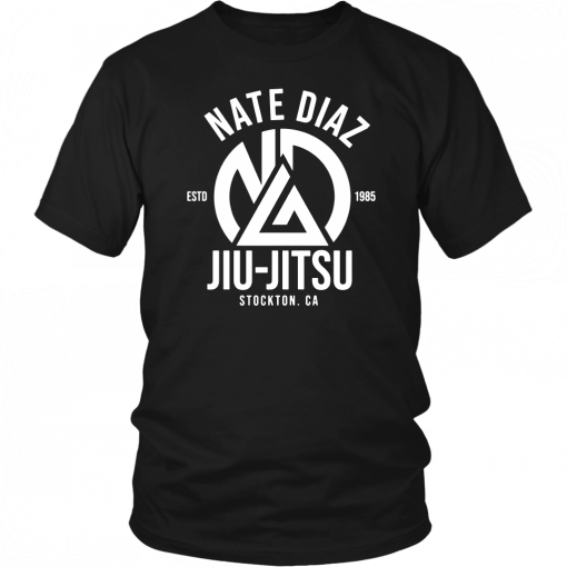Buy Nate Diaz Jiu Jitsu Stockton Asphalt Shirt