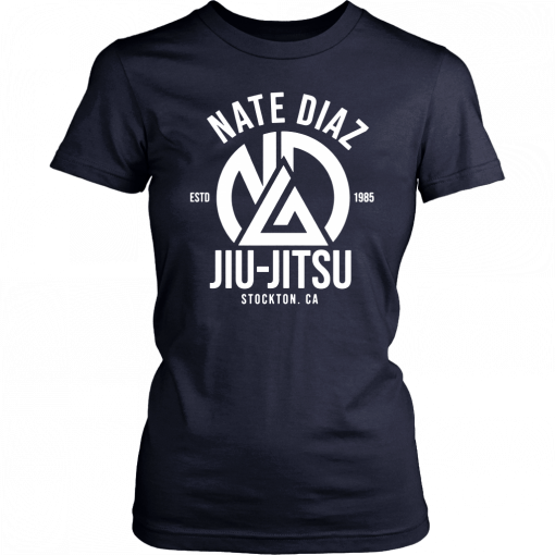 Buy Nate Diaz Jiu Jitsu Stockton Asphalt Shirt