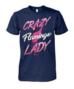 Crazy flamingo lady shirt
