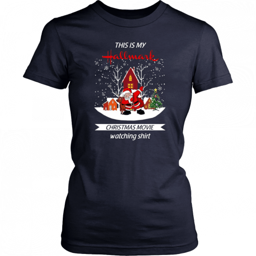 Dabbing Santa Claus This Is Hallmark Christmas Movie Watching Shirt