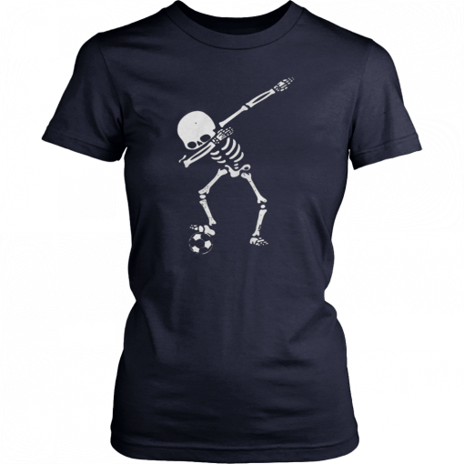 Dabbing Soccer skeleton Tee Shirt