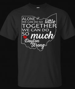 Dayton Ohio State Strong Helen Keller Heart Map Tee T-Shirt