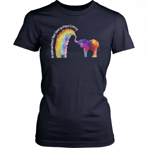 Elephant LGBT Dream Without Fear Love Without Limits Shirt
