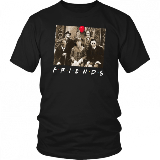 Friends IT Spooky Clown Jason Squad Halloween Horror T-Shirt