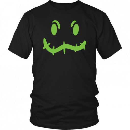 Green Boogie Man Scary Face T-Shirt