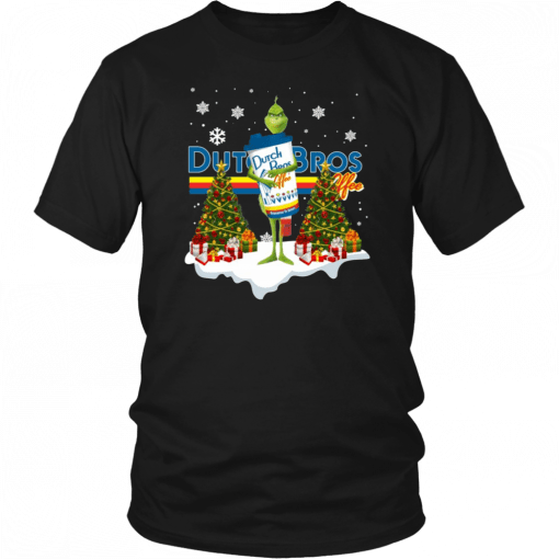 Grinch Hug Dutch Bros Coffee Christmas Unisex T-Shirt