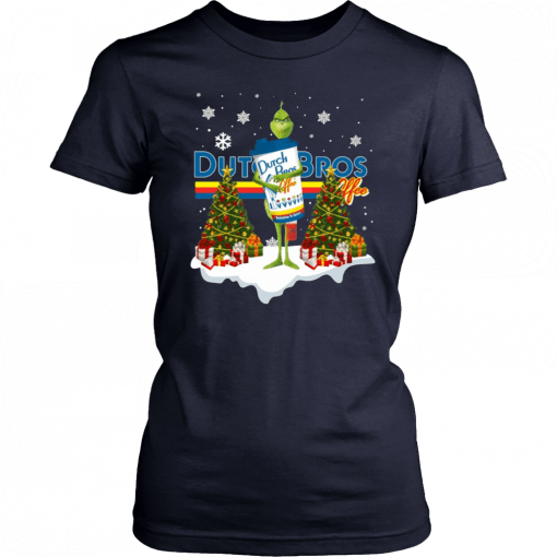 Grinch Hug Dutch Bros Coffee Christmas Unisex T-Shirt