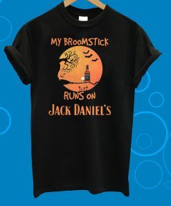 Halloween My Broomstick Runs On Jack Daniels T-Shirt